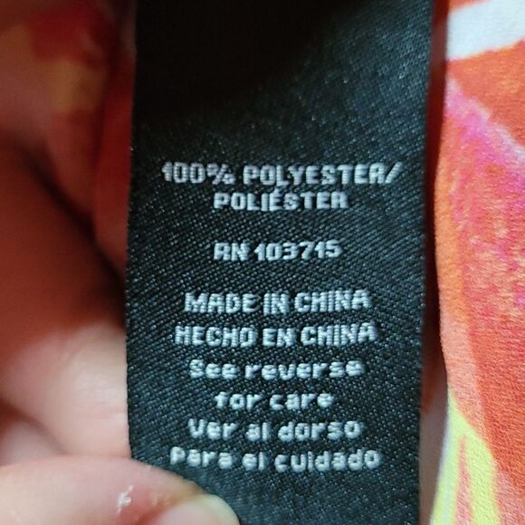 Zac & Rachel Button Sleeve Crepe Chiffon Blouse - Picture 9 of 10